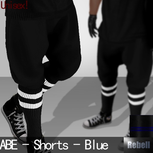 :REBELL: ABE - Shorts - Blue