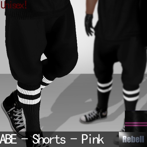 :REBELL: ABE - Shorts - Pink
