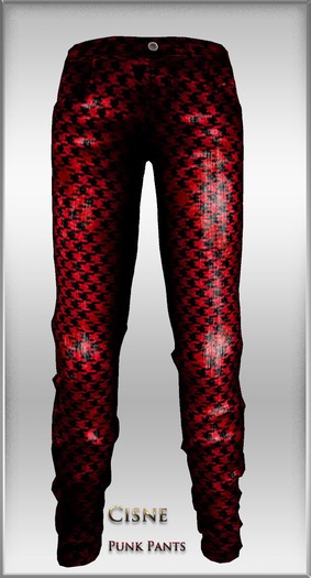 [Cisne] Punk~  Red Houndstooth