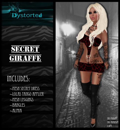 .:Dystorted:. Secret Dress Giraffe Red-[Box]