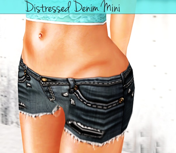 "Kadru" Blue Snakeskin & Leather Outfit *Freebie