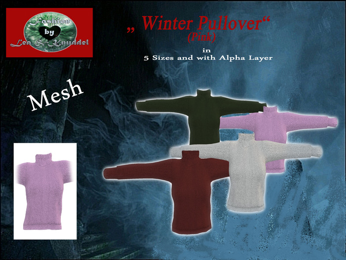 .::L&K::.Mesh Woman Pullover Pink