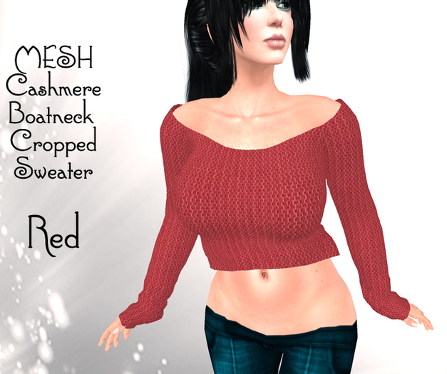 Boatneck Cropped Sweater DEMO