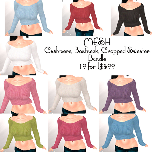 Boatneck Cropped Sweater DEMO