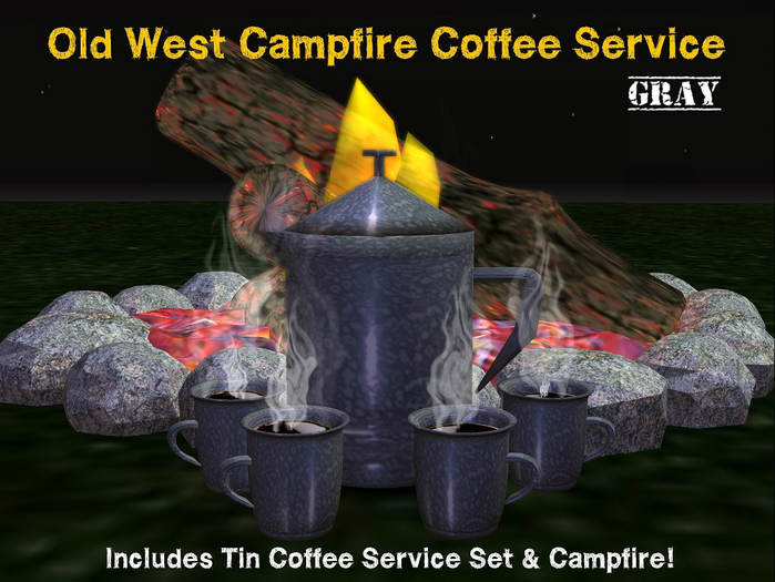 Campfire Coffee Service - Tin Cup BLUE (B)