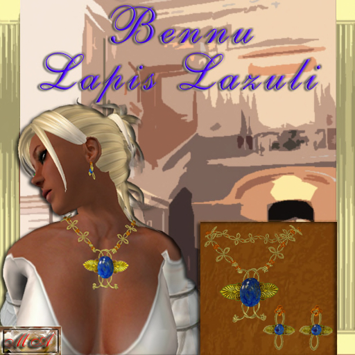 HPG *MA* Bennu - Gold & Lapis Jewelry Set