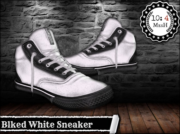 *10: 4 ~ MesH ~ Sneaker 1-A ~ Black N White ~ 