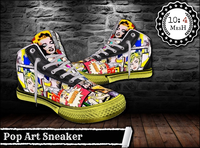 *10: 4 ~ MesH ~ Sneaker 1-A ~ Pop Art ~ 