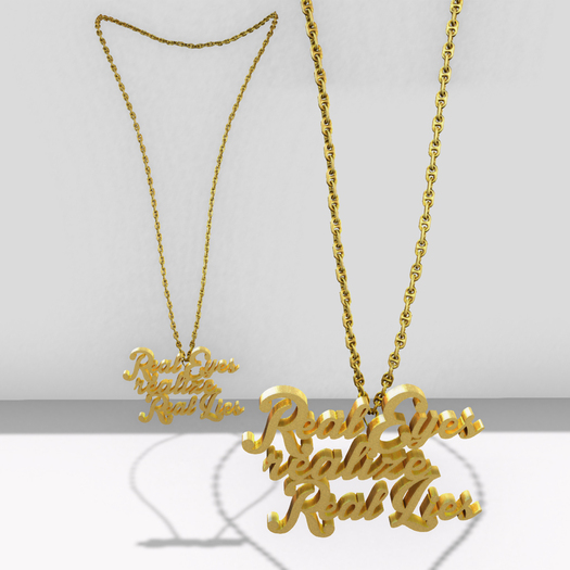 ieQED realize.necklace.gold