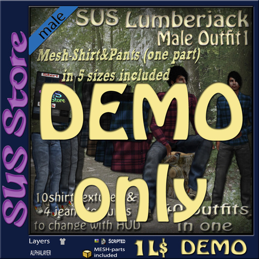 SUS Lumberjack Male Outfit DEMO