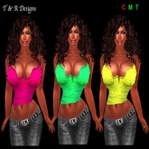 T&R Designs Dark Red top Multi Pack 7