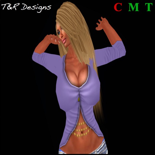 T&R Designs Chained Lilac Top