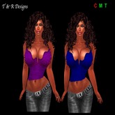 T&R Designs Dark Red top Multi Pack 7