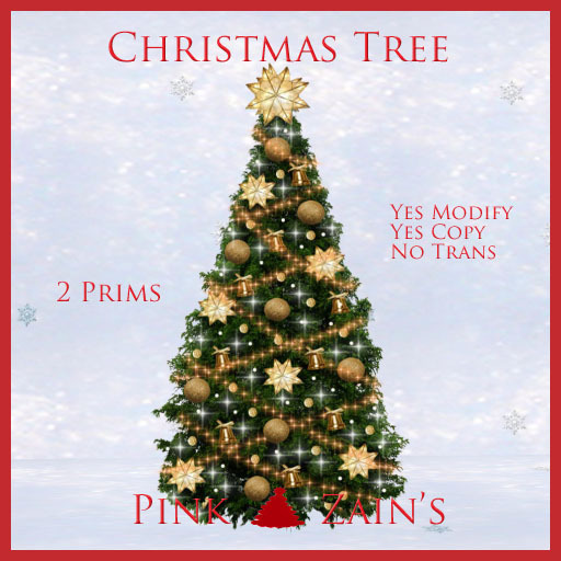 Christmas Tree - Gold/Multi