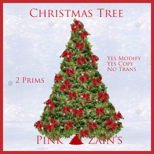 Christmas Tree - Red Bows/Blinking