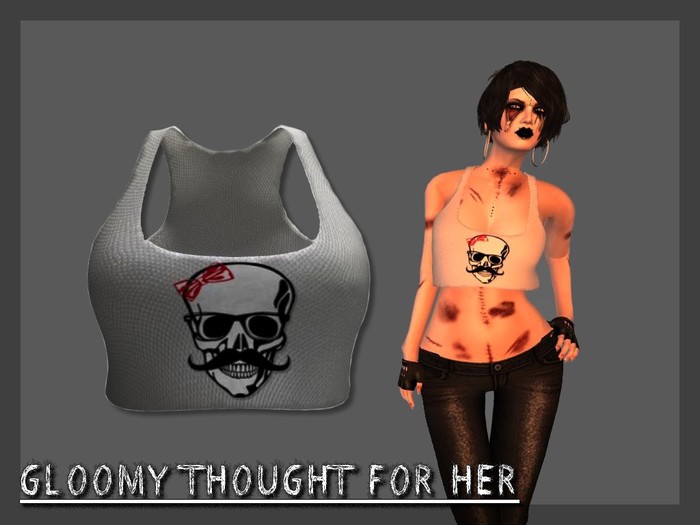 ^^GT^^ Combo Tank Top Mr Stache