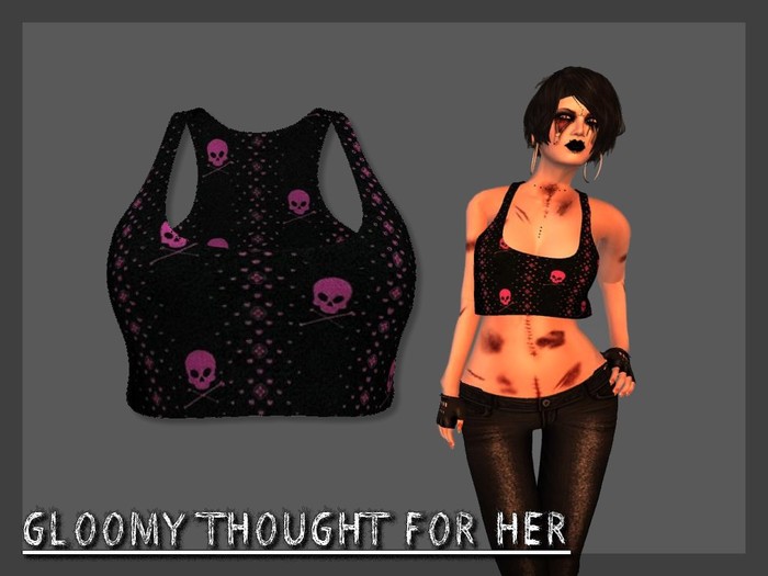 ^^GT^^ Combo Tank Top  Banda Skull