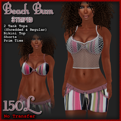 [ Demure ] Beach Bum - Striped