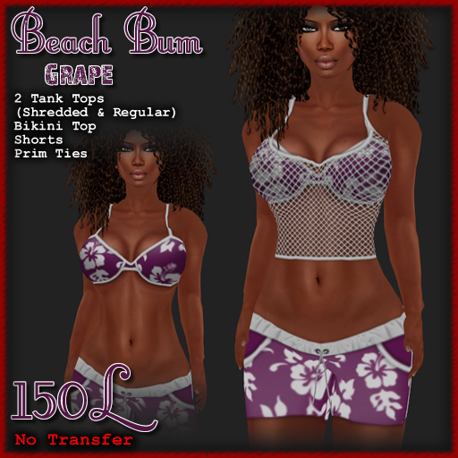 [ Demure ] Beach Bum - Grape