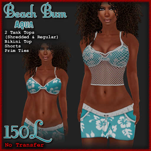 [ Demure ] Beach Bum - Aqua