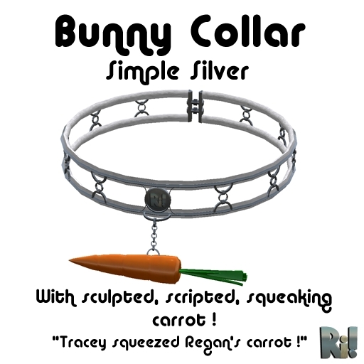 *~Ri!~* Bunny Collar - Simple Silver