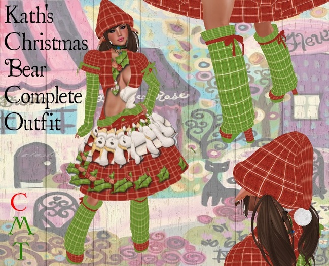 !!Kath's Christmas Bear Complete Outfit!!