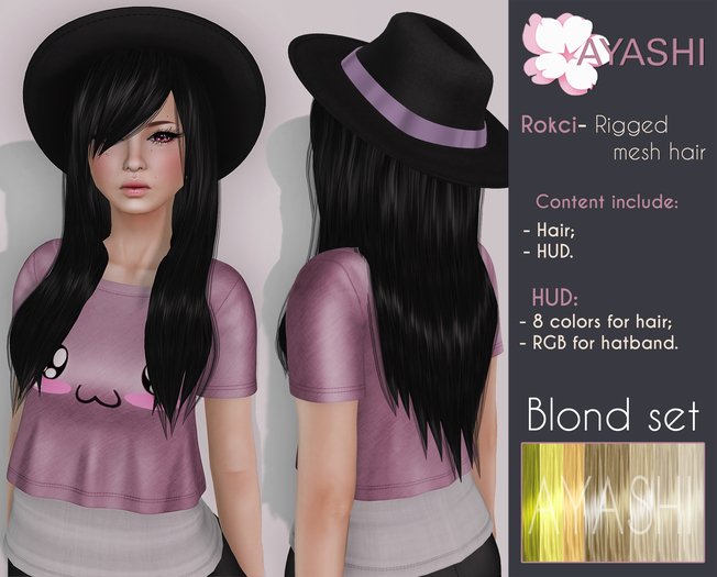 [^.^Ayashi^.^] Rokci ver.2-Blond set (Rigged mesh)