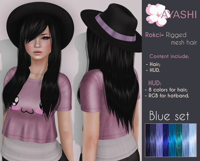 [^.^Ayashi^.^] Rokci ver.2-Blue set (Rigged mesh)