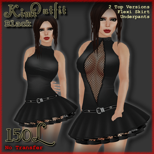 [ Demure ] Kimi Outfit - Black