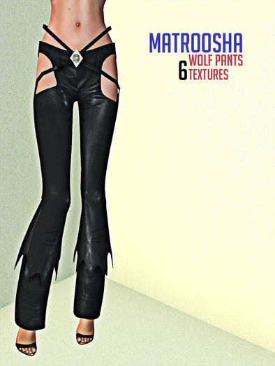 .matroosha. wolf leather pants