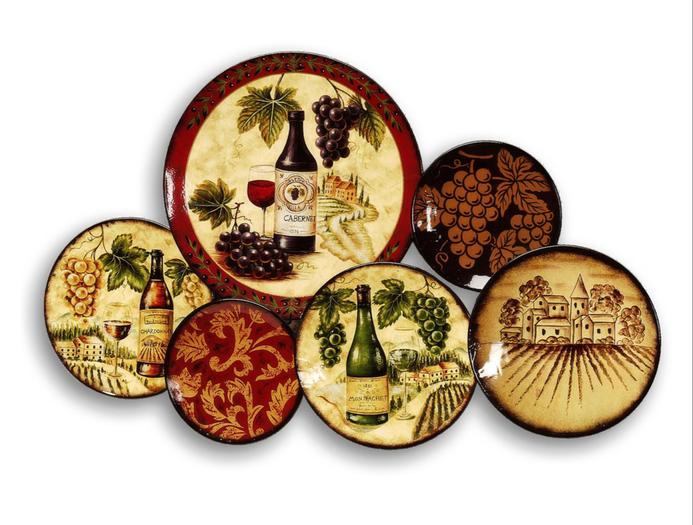 Kitchen Wine Plates