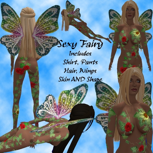 Sexy Leaf and Vine Outfit Includes Skin Shape