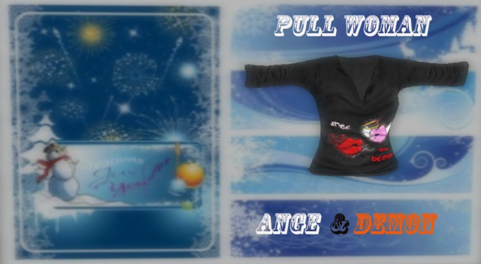 pull femme ange et demon