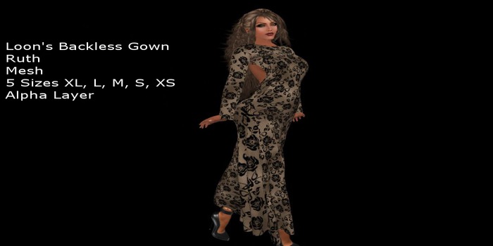 Loon's Backless Gown Ruth 