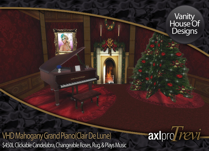VHD Mahogany Grand Piano