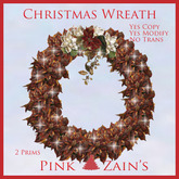 Christmas Wreath - Pinecones/Multi