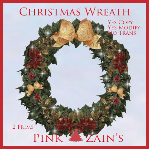 Christmas Wreath - Gold Bow/Multi