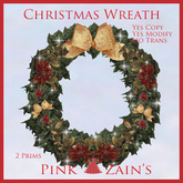 Christmas Wreath - Gold Bow/Multi