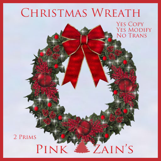 Christmas Wreath - Red/Multi