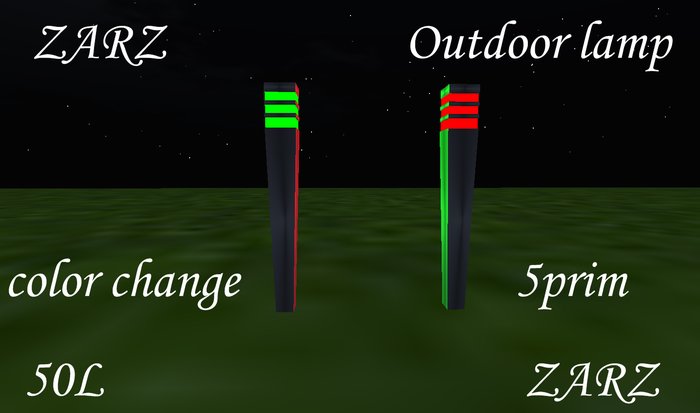 ZARZ OUTDOOR LAMP COLOR CHANGE