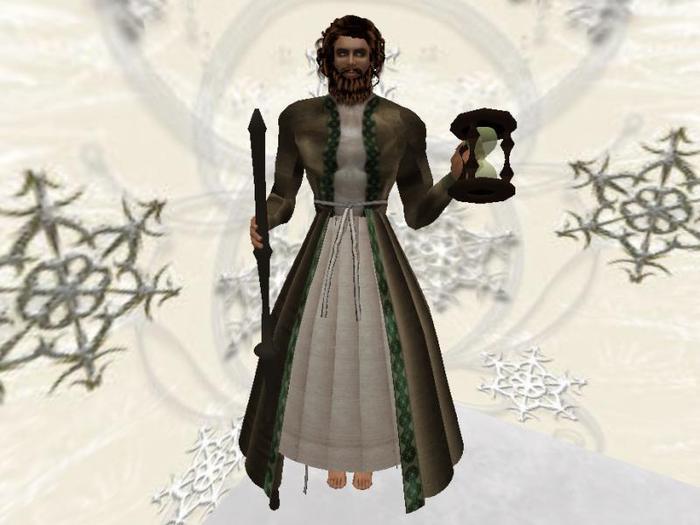 Father Time Costume Brown