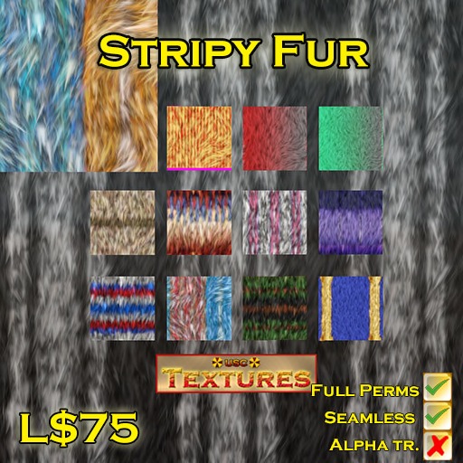 USC Textures - Stripy Fur