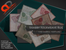 #009-AD-Shabby Folkweave Rug