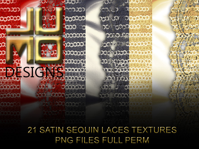 .:JUMO:. Satin Sequin Laces Textures