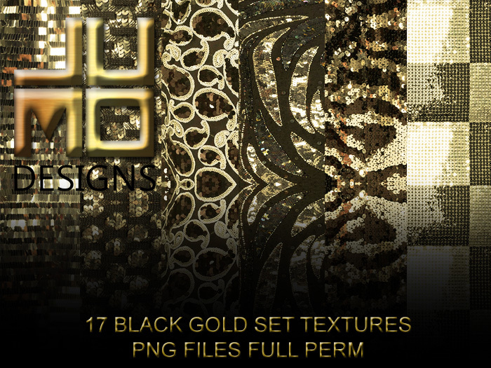 .:JUMO:. Black Gold Set Textures