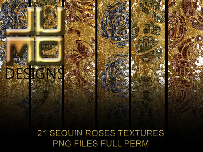 .:JUMO:. Sequin Roses Textures