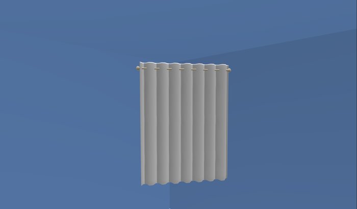 Sculpted Color Change Curtain With Rod 2 prims-s