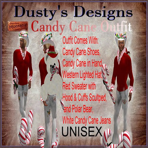 Dusty's Designs Candy Cane Outfit