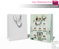 MI87132 Mesh_ Xmas Shopping Bag Template