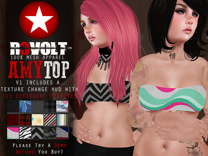 [R3] Amy Strapless Top [V1]